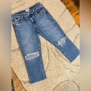 PAIGE Light Blue Distressed Jeans - Noella